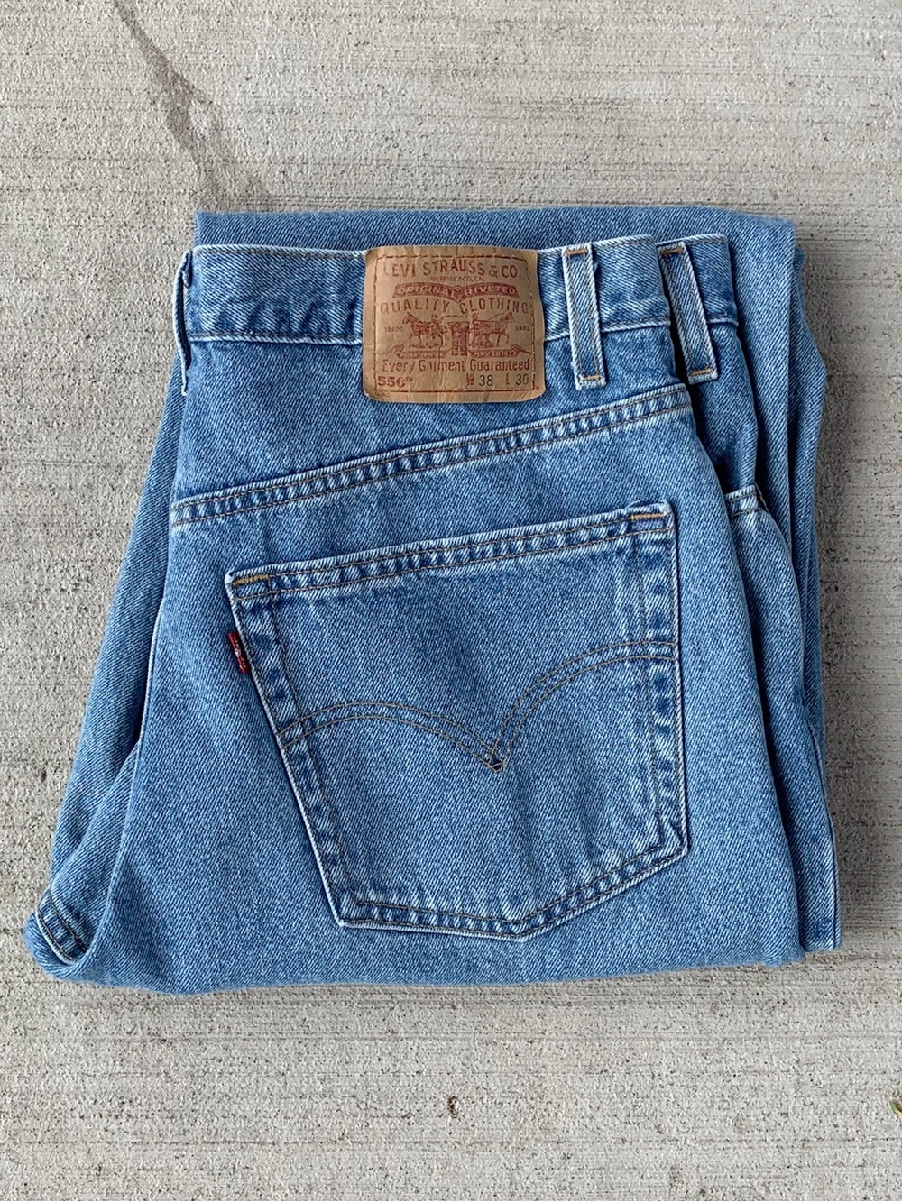 Vintage 90s Levi's 550 Jeans Made in USA Mens 37x27.5 Hemmed (Tag 38x30)